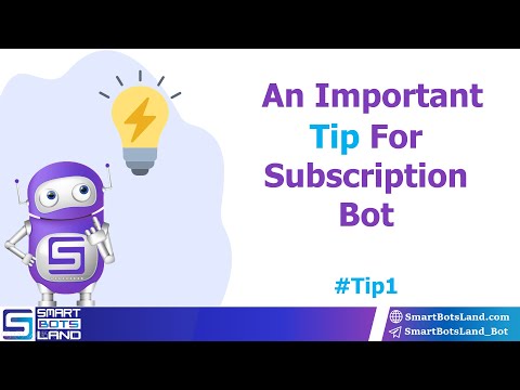 An important point about the subscription bot