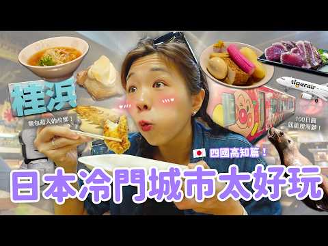 【高知旅遊】歡迎照抄行程！四天三夜高知全攻略🇯🇵 只要$20就能餵企鵝？弘人市場｜炙燒鰹魚｜四萬十川｜桂濱水族館🦭 ft. 台灣虎航