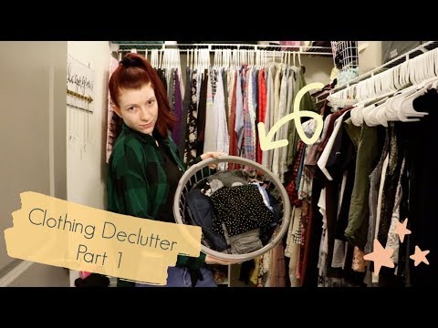 Decluttering 1/2 My Closet! | Try-On Declutter | Declutter Vlog #36