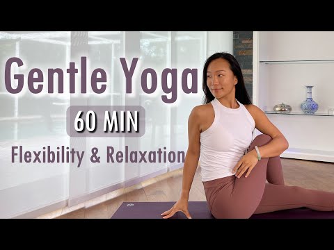 60 Min Gentle Yoga for Beginners and Seniors | Flexibility & Relaxation | Breathing & Meditation