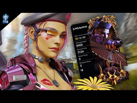 SOLO LOBA 6000 DAMAGE 16 KILLS - Apex Legends Gameplay Season 17