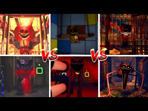 Poppy Playtime Chapter 3: Dog Chase & Catnap Chase VS Their Fanmade ROBLOX Versions