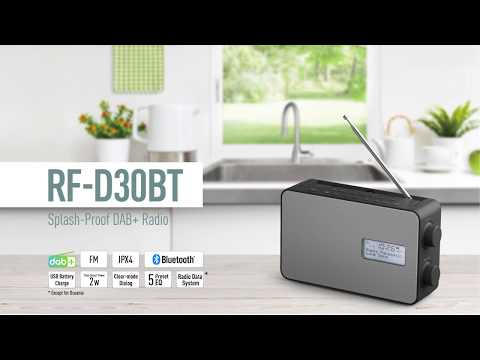 Panasonic User-friendly Splash-proof Radio RF-D30BT