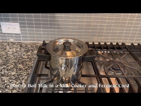 How to Boil Milk in Milk Cooker and Ferment Curd Recipe