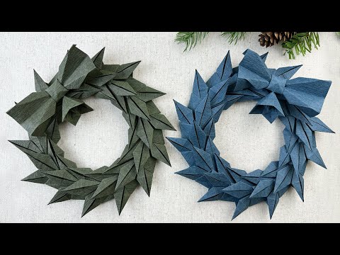 Christmas Wreath DIY | Paper Wreath for Christmas (Christmas Decorations 2022)