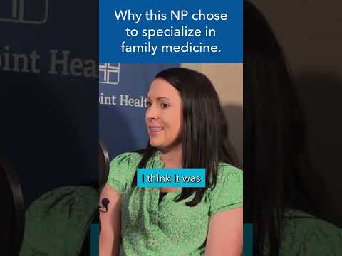 Why this Nurse Practitioner chose to specialize in family medicine. #shorts