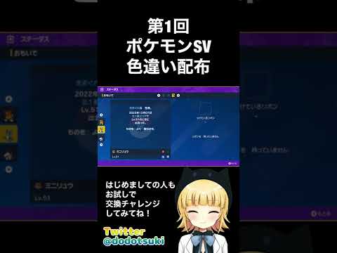 【色違い配布会】ポケモンSV色違い配布①ミニリュウ #shorts