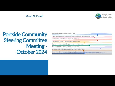 10.22.24 Portside Community Steering Committee - Comité Directivo de la Comunidad Portside AB 617