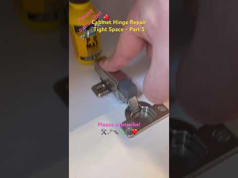 Cabinet Hinge RepairTight Space - Part 5