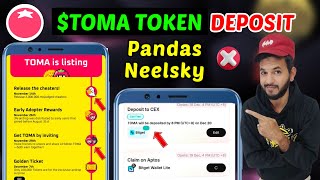 Tomato 🍅 $TOMA Token Bitget Wallet exchange deposit | Toma Token Stake & Airdrop 20 December| Pandas