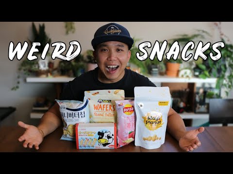 Trying WEIRD Asian Snacks - Episode #1