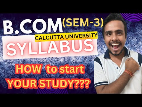 B.com 3rd Semester CCF | Syllabus | Subjects | #cu #calcuttauniversity #calcutta_university #bcom