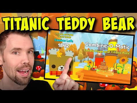 🔴LIVE | MAKE A TITANIC AUTUMN TEDDY BEAR PET SIMULATOR 99  | Roblox