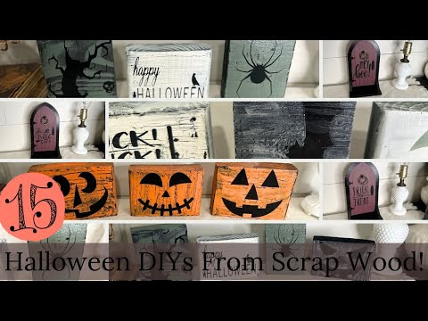 🎃I Dug Wood Out Of The TRASH To Make 15 Stunning Halloween DIYS! Hello Harvest ~ Tiered Tray Decor🎃