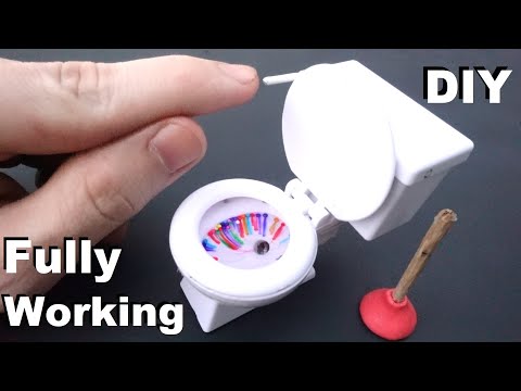 World's Smallest Working Toilet! (Actually Flushes!) DIY