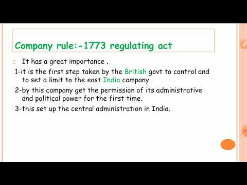 1773 regulating act |Polity|Governance