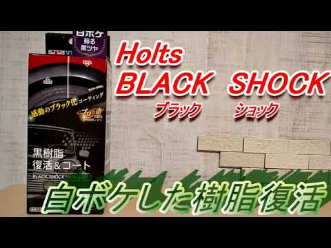 未塗装樹脂復活　Holts BLACK SHOCK  ブラックショック 施工　レビュー