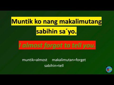 100+ SENTENCES USING  I ( TAGALOG- ENGLISH TRANSLATION)