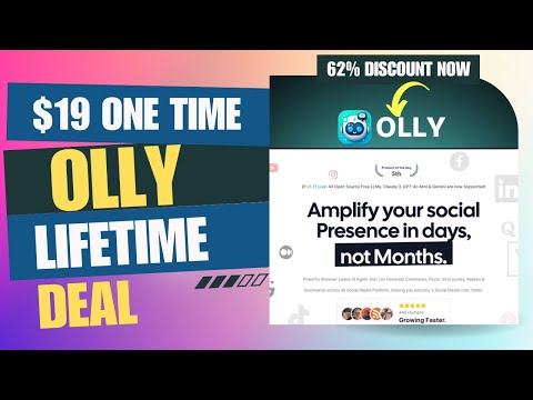 🌟🔶🌟Olly Lifetime Deal | Secret Sauce to Viral Social Media Growth | $19 Lifetime Deal | 62% Now