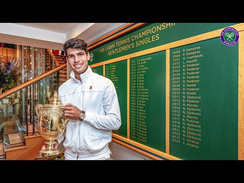 The Champions' Walk | Carlos Alcaraz's victorious walk back to locker rooms IN FULL | Wimbledon 2024