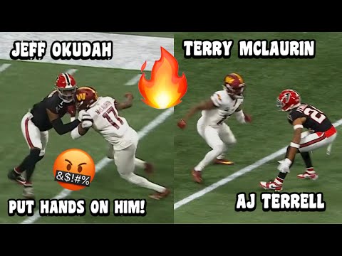 Terry McLaurin Vs AJ Terrell & Jeff Okudah 🔥 PHYSICAL! 🤬 (WR vs CB) Commanders vs Falcons 2023 NFL