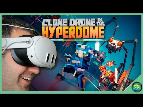 Sword Fighting Killer Robots in VR: Clone Drone In The Hyperdome for Quest 3 Gameplay!