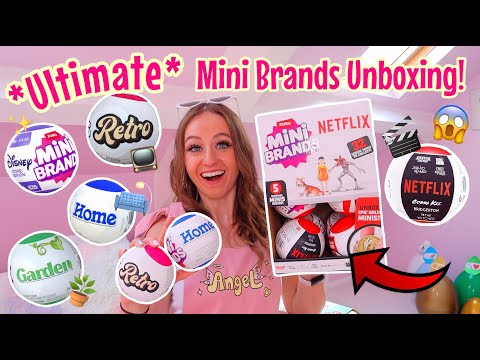 UNBOXING ALL *NEW* MINI BRANDS!!😱⁉️ (NETFLIX🎬 RETRO📺 HOME🛋️GARDEN🪴& DISNEY STORE?!✨🫢)