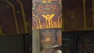 #tcg #fabtcg #fleshandbloodtcg Opening a Pack of Crucible of War 1st Edition 20 of 24