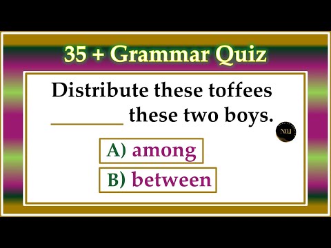 35 + English Grammar Quiz | Present Past Future | Grammar All Tenses test | No.1 Quality English