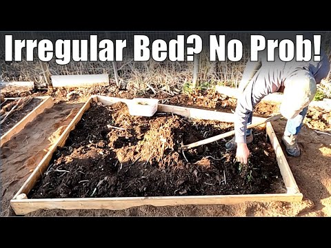 Easy Way to Make Irregular Raised Bed