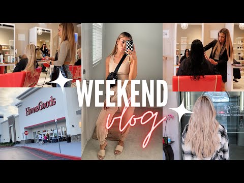 WEEKEND VLOG: Getting comfortable at new salon, House is coming along, & HomeGoods Haul