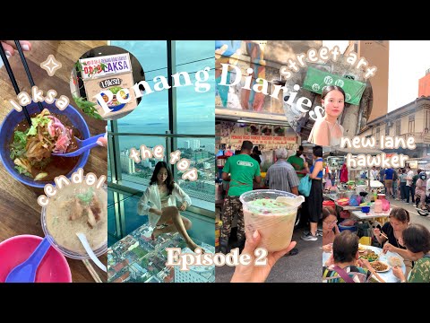 penang diaries ep.2 ✨| the top skywalk🏙️| new lane hawker| cendol & laksa🍜