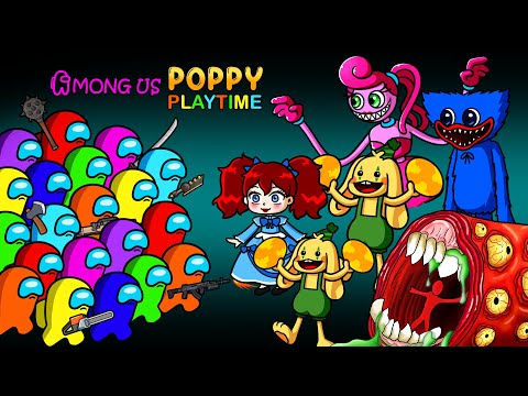 어몽어스 VS Poppy Playtime 3 | AMONG US vs. TRAIN EATER Stories | Among Us Animation