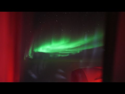 Spectacular aurora viewing from the plane! High-sensitivity recording of the Arctic route