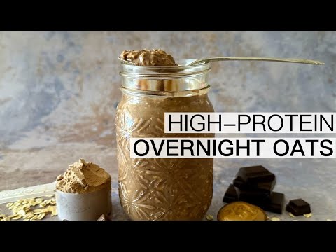 CHOCOLATE PEANUT BUTTER PROTEIN OVERNIGHT OATS