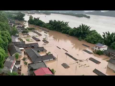 The flood in China 中国大洪水现场