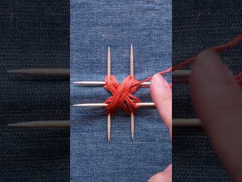 This toothpick flower embroidery hack is pure magic 🌸🧵