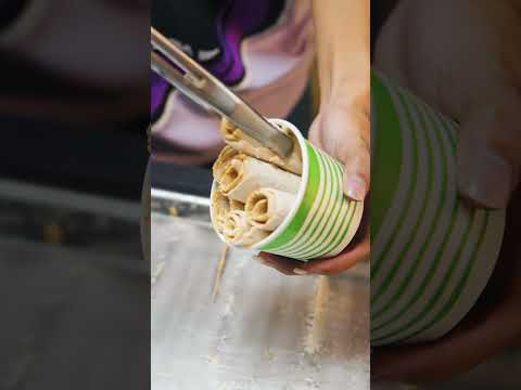 Ugbo Roll Ice Cream - Tondo | Philippines Food | Manila #shorts