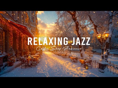 Relaxing Jazz Playlist for Work and Study - Cozy Outdoor Coffee Ambience and Soothing Jazz Music