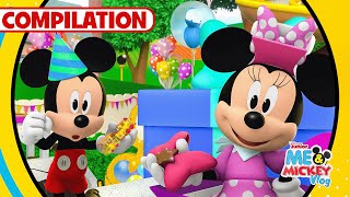 Happy Birthday Mickey and Minnie! 🎂| Me & Mickey | Vlog Compilation | @disneyjr