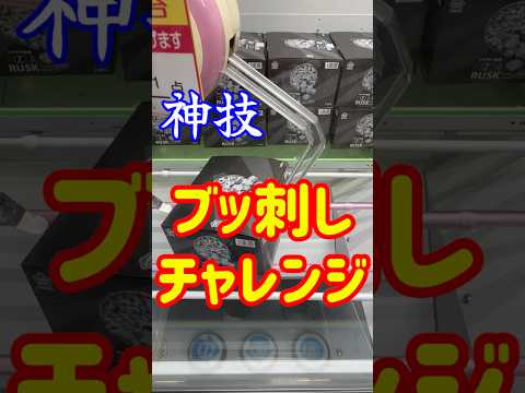 ブッ刺しチャレンジ！#クレーンゲーム #shorts #short #shortvideo #japaneseclawmachine #ufoキャッチャー #クレゲ #ゲームセンター #ゲーセン