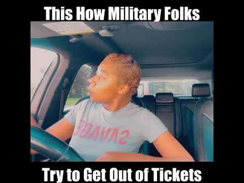 MILITARY GETTING PULLED OVER