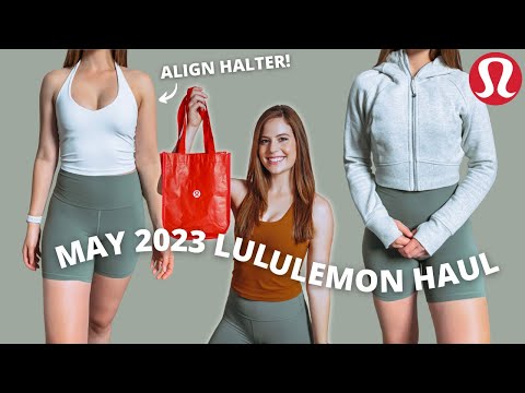 Lululemon Try On Haul 2023 | Spring & Summer Arrivals | Align Halter Tank, Cropped Scuba, & more