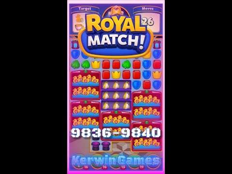 Royal Match Level 9836 9837 9838 9839 9840 - No Boosters Gameplay