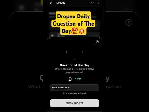 Dropee Daily Question Of The Day 30 December | Dropee Today Code | Dropee Daily Question Answer