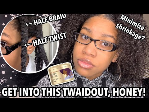 Finally trying a TWAIDOUT on my natural hair I Half Braid & Half Twist I The definition is BOMB..