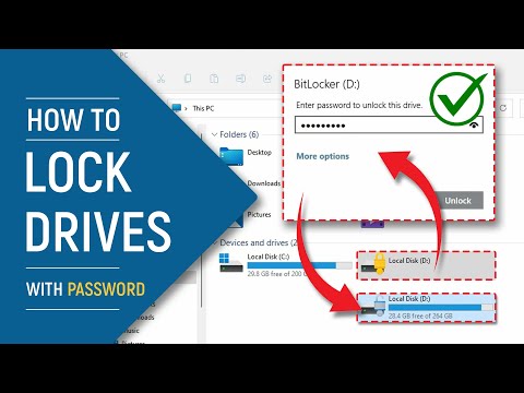 ✅ How to Lock Your Computer Drive With Password - Windows 11/10 PCs or Laptops