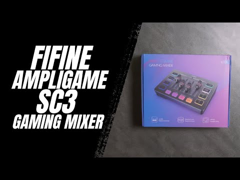 Fifine Ampligame SC3   Gaming Mixer Unboxing and Test #fifine