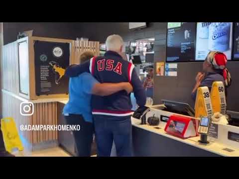 Bill Clinton in McDonald's