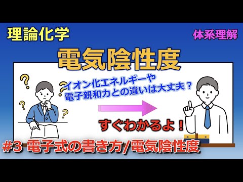 【京大院卒が独自解説】電気陰性度は大丈夫？イオン化エネルギーや電子親和力との違いを徹底解説！（#3 イオン化エネルギー・電子親和力）